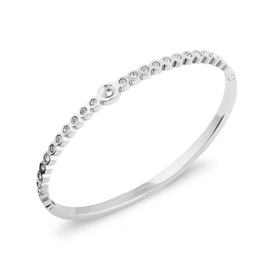 melano jewelry Melano Twisted Wave Cz Armband Armbanden