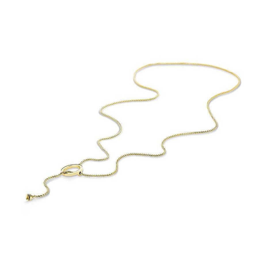 melano jewelry Melano Twisted Circle Ketting Kettingen